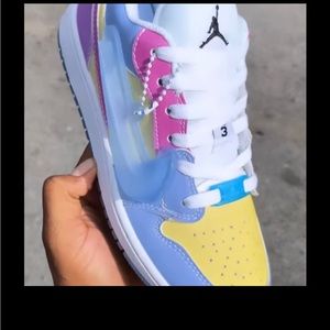 Uv reactive color changing Jordan 1 lowtop